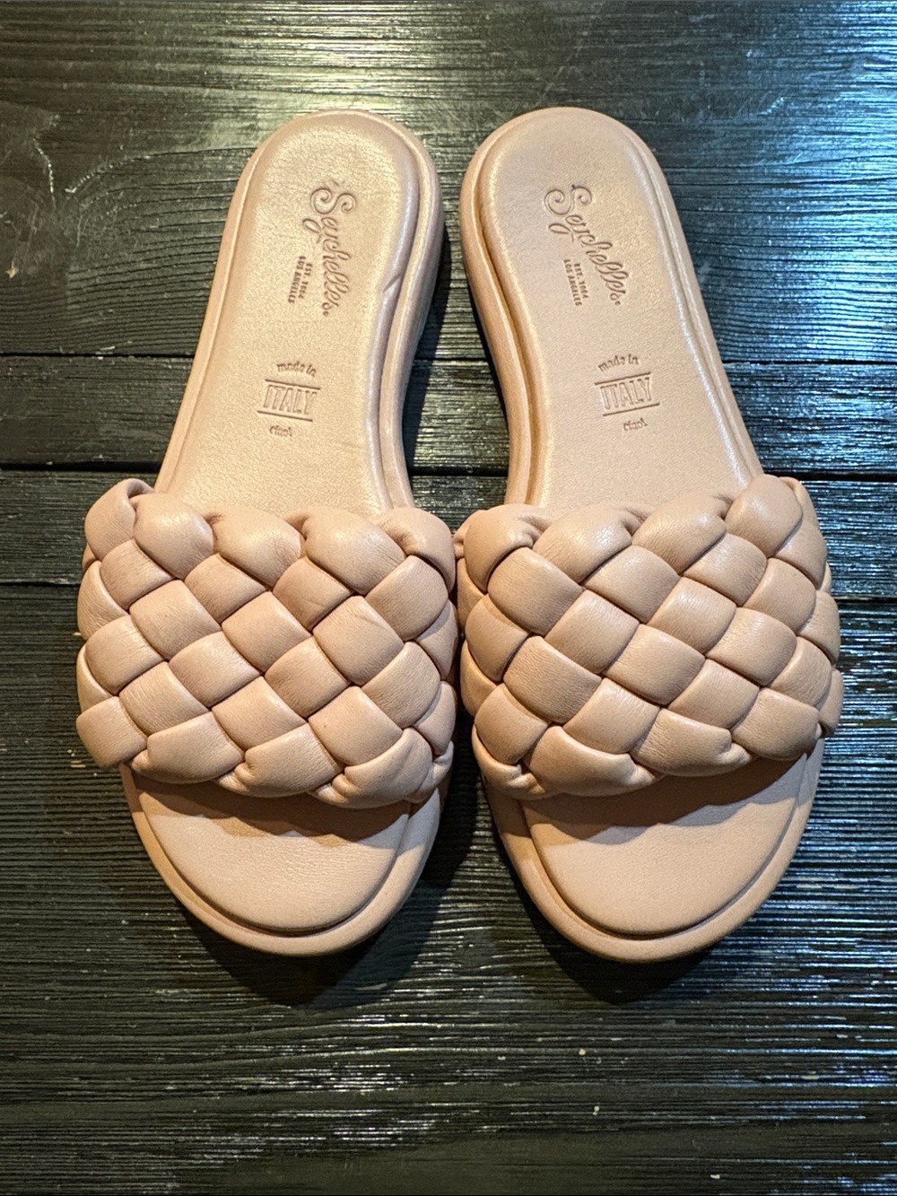 Seychelles Braided Slide Mules - Blush